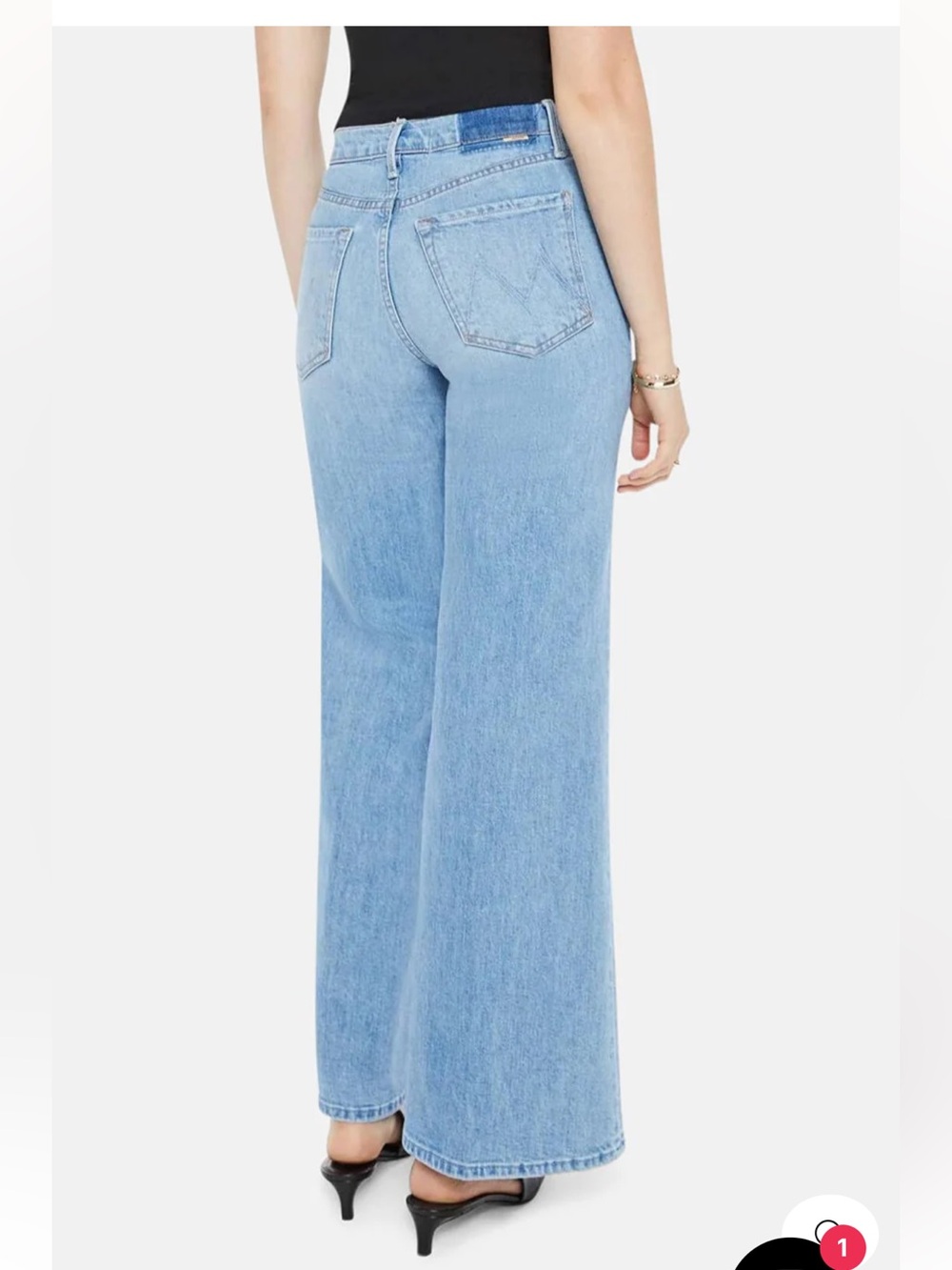 NWT Mother Tomcat Roller Skimp jeans in Puzzled sz 31 - Picture 11 of 13